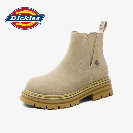 Dickies马丁靴女2025夏季新款厚底工装靴英伦风短靴复古切尔西靴商品大图