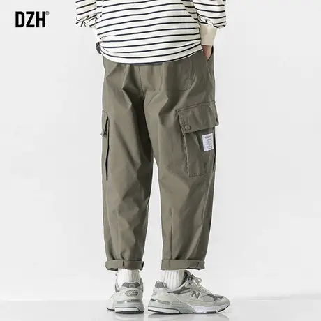 男士休闲裤男款日系工装裤子男春夏宽松裤高街直筒裤潮牌男裤秋季商品大图