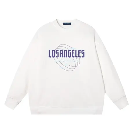 秀洛洛杉矶加利福尼亚卫衣男女字母潮流休闲衣服打底衫宽松情侣装商品大图