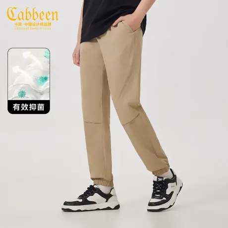 卡宾男装 四面弹休闲裤2024早春新款宽松长裤刺绣潮流舒适百搭Y图片