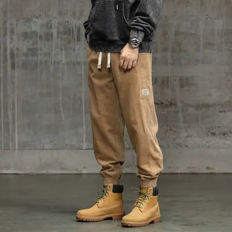 时尚裤子男款宽松舒适户外工装裤男休闲潮流束脚裤子男款潮流男装商品大图