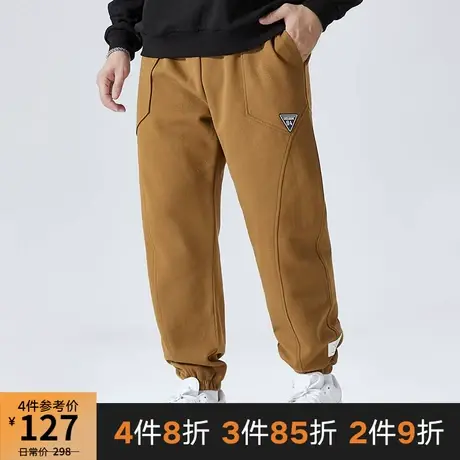 GxxH潮牌大码男装胖子休闲束脚长裤男士美式卫裤休闲秋季百搭长裤商品大图