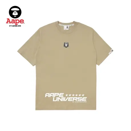 Aape旗舰店男装春夏图案字母印花宽松潮流短袖T恤1297XXK商品大图