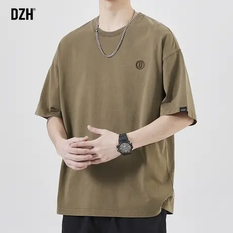 男士休闲t恤男短袖潮牌纯棉男款上衣男装2023新款衣服体恤百搭潮商品大图