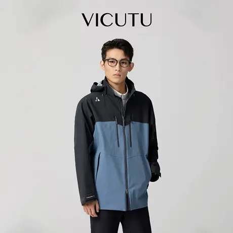 VICUTU威可多男风衣25秋季新款时尚连帽上衣商务通勤休闲百搭外套图片