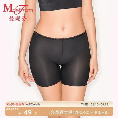 曼妮芬中腰三分安全裤防走光女生内裤舒适底裤女纯棉全棉底裆短裤商品大图