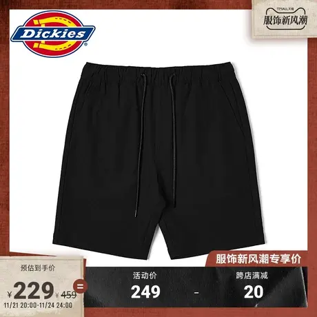 Dickies 春夏 斜纹弹性布料, 橡筋腰头工装短裤宽松商品大图