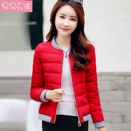 2023冬装新款羽绒棉衣棉服女外套短款韩版宽松圆领学生面包服棉袄图片