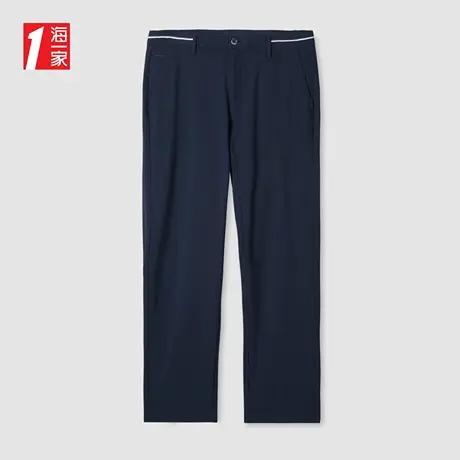 海一家舒适宽松长裤2023夏季新款简约时尚商务有型男士休闲裤商品大图