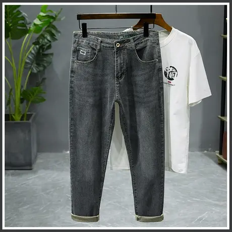 夏天新塘高端男装牛仔长裤子男士夏季薄款高级感休闲男裤2023新款商品大图