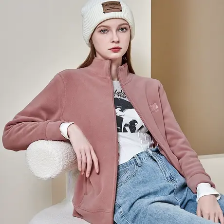 秋冬季外套女羊糕绒开衫抓绒卫衣冲锋衣内搭加绒加厚摇粒绒男上衣商品大图