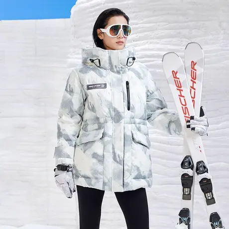 【极地探索系列】坦博尔羽绒服女鹅绒短款收腰加厚保暖户外冬外套商品大图