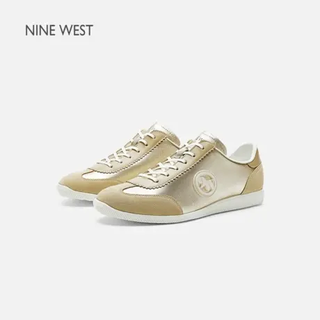 Nine West/玖熙平底德训鞋女鞋2025年夏季新款百搭休闲运动鞋透气商品大图
