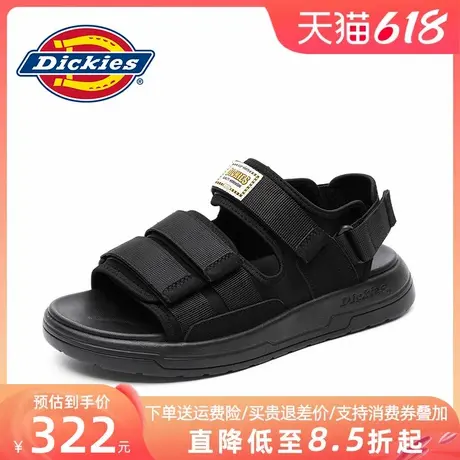 Dickies凉鞋男款2025新款男鞋夏季外穿拖鞋两用防滑男士沙滩鞋男商品大图
