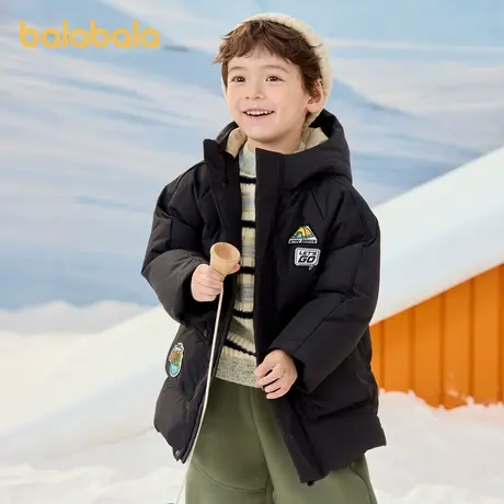 巴拉巴拉童装男童羽绒服加厚保暖外套2025新款冬装潮商品大图
