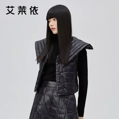 艾莱依新款大牌羽绒服女高端时尚简约风潮流冬季短款保暖抗风外套图片