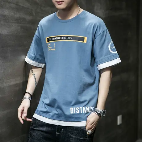 夏季轻薄款纯棉时尚百搭潮牌短袖T恤内搭打底衫夏天上衣服ins爆款图片