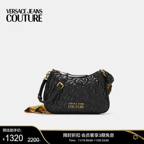 【甄选折扣】VERSACE JEANS COUTURE 女士丝巾装饰Logo单肩包商品大图