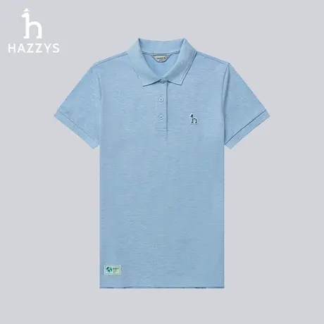 【商场同款】Hazzys哈吉斯短袖POLO衫女夏季新款休闲运动T恤上衣图片