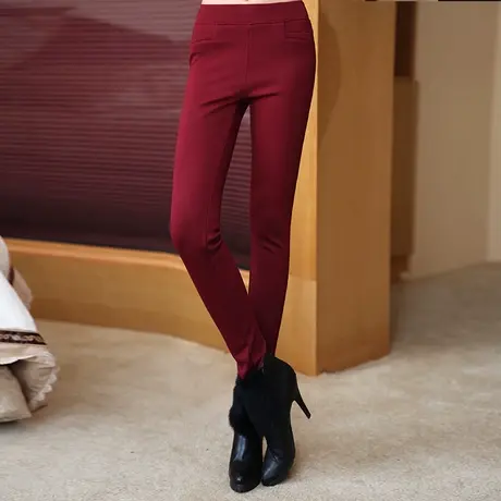 苏醒的乐园加绒加厚打底裤秋冬款外穿女冬季厚保暖高腰小脚K197图片