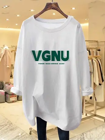 白色仿棉长袖t恤女2023早秋新款欧货女装冬季加绒内搭打底衫上衣商品大图