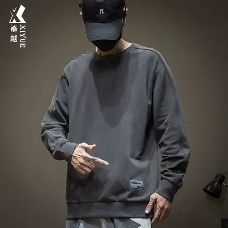 秋季卫衣男加肥加大宽松套头秋冬加绒加厚男装大码男士胖子男款潮商品大图