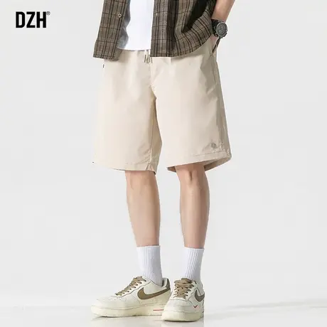 男士休闲冰丝短裤男夏季薄款日系宽松五分裤2023新款速干运动裤子商品大图