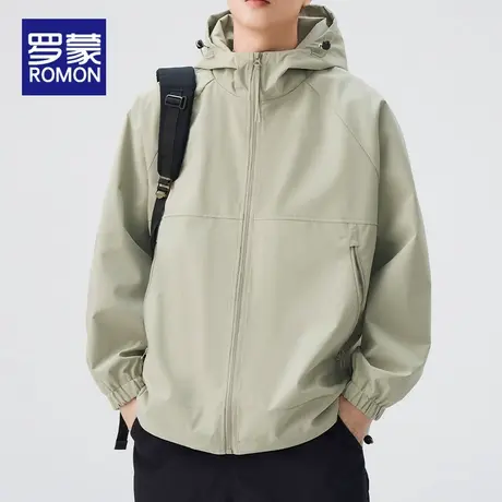 罗蒙运动夹克外套男士2025新款痞帅机能登山服冲锋衣男春秋季商品大图