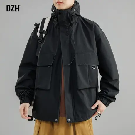男士工装冲锋衣潮牌男防风外套新款2023爆款oversize秋季男装夹克商品大图