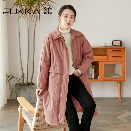 蒲PUKKA 女装宽松棉衣外套冬装设计感时尚棉服商场同款图片