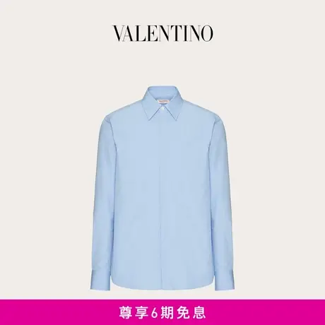 【24期免息】华伦天奴VALENTINO男士重磅棉府绸长袖衬衫商品大图
