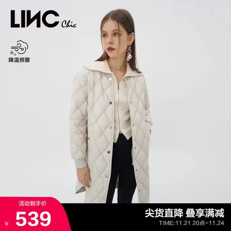 LINCCHIC金羽杰羽绒服女宽松中长款轻暖羽绒服女冬季Y21806436Y商品大图