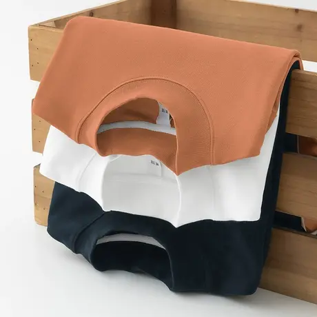 380g重磅半高领长袖t恤男加厚款纯色白色秋衣小衫中领内搭打底衫商品大图