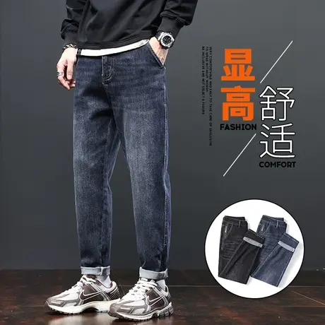 广州新塘水洗直筒休闲牛仔长裤春季潮流百搭男裤子春秋款潮牌男装商品大图