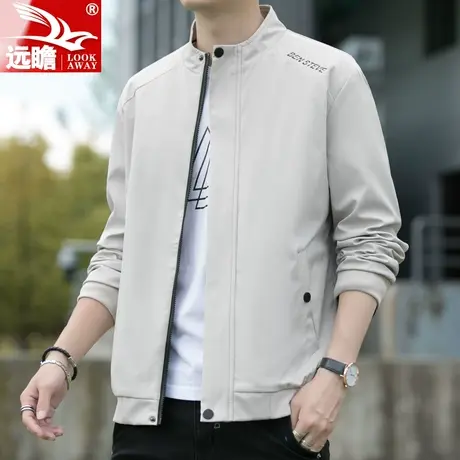 秋季男士外套潮牌宽松休闲上衣立领冲锋衣服2023新款春秋款夹克男商品大图