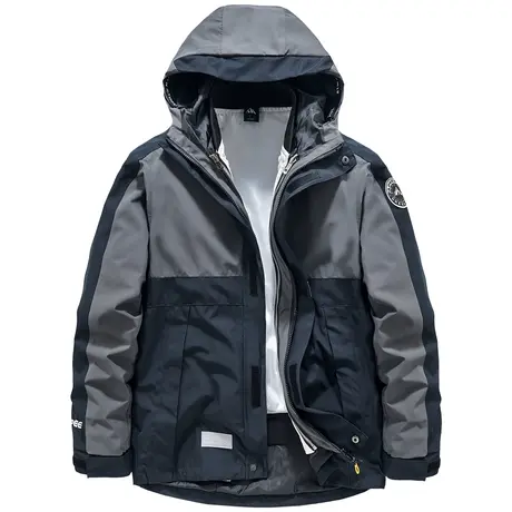 VIP冲锋衣男三合一可拆卸棉衣内胆户外风衣防寒登山服两件套潮牌商品大图