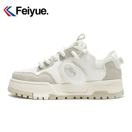 feiyue/飞跃官方增高厚底休闲鞋女2024春季新款百搭舒适透气板鞋商品大图
