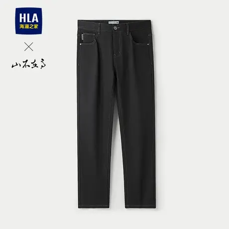 HLA/海澜之家山不在高系列牛仔裤25春秋新款中腰随心洗直筒裤子男图片