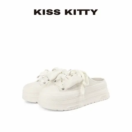 KISSKITTY厚底拖鞋女士夏季外穿小个子增高时尚松糕底居家凉拖商品大图