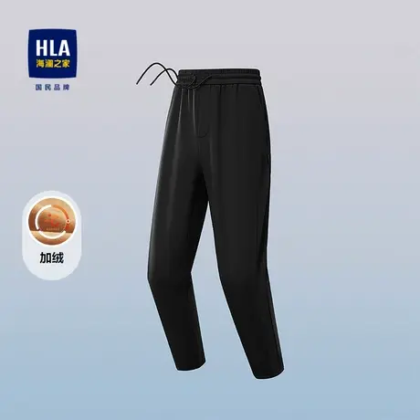 HLA/海澜之家运动sportsday卫裤2025秋冬新抽绳松紧腰印花裤子男商品大图