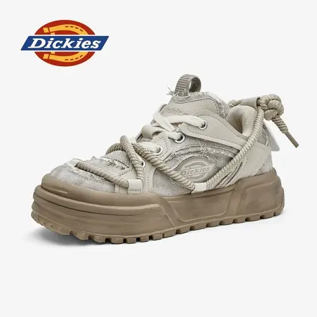 Dickies厚底男鞋2025秋季新款高级感增高休闲布鞋做旧高帮潮鞋子图片