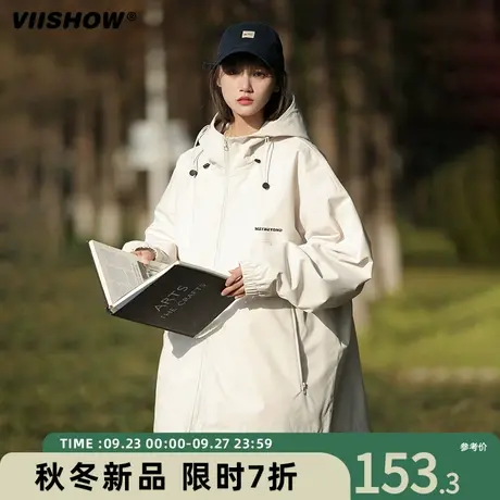 VIISHOW防风冲锋夹克外套男款春秋季美式春季潮牌户外机能痞帅夹商品大图