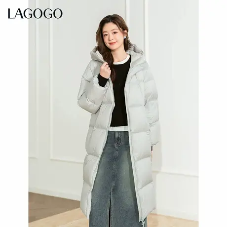 【三防】LAGOGO泡芙超软长款羽绒服女拉谷谷2025冬季新款加厚外套图片
