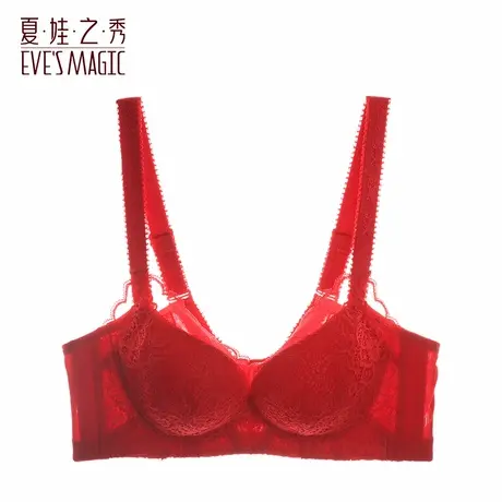 夏娃之秀小胸聚拢调整型内衣女无钢圈收副乳防下垂蕾丝软支撑胸罩商品大图