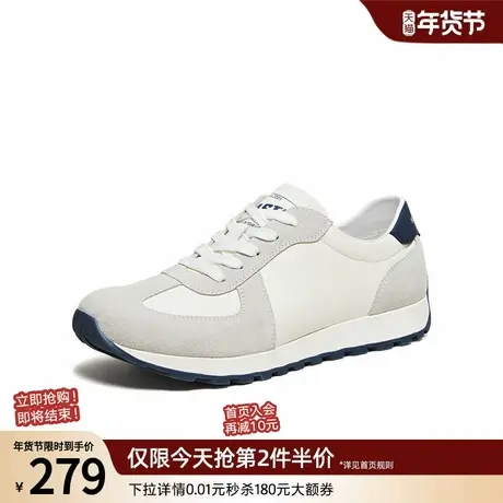百思图2026春季新款阿甘鞋时尚复古运动休闲户外跑步男鞋W2506AM6商品大图