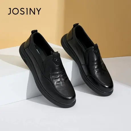 卓诗尼男鞋2025年春秋新款商务休闲皮鞋男士中老年爸爸鞋舒适皮鞋商品大图