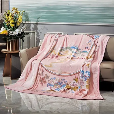 【专柜同款】富安娜毛毯加厚冬季毯子双层绒毯保暖卧室 风雅东都商品大图