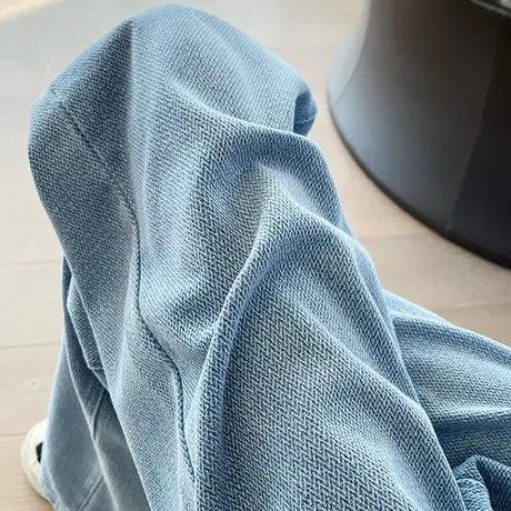 浅色高腰阔腿牛仔裤女春秋2024新款显瘦宽松垂感小个子复古直筒裤商品大图