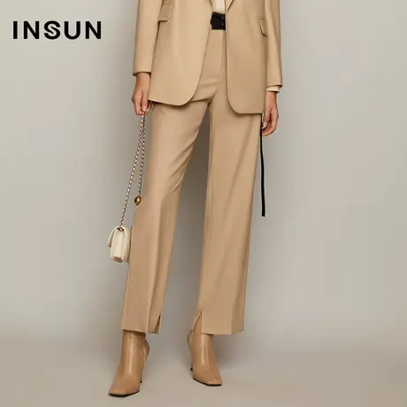 INSUN恩裳秋季垂感直筒西裤商品大图