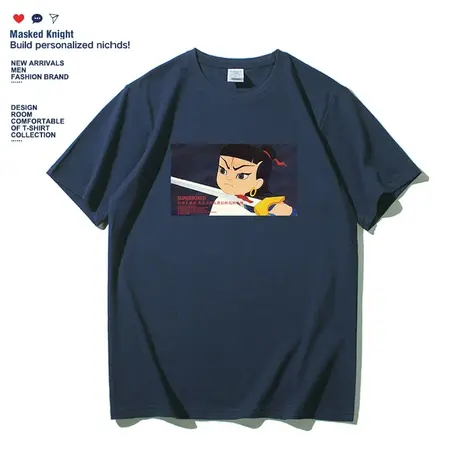 痛仰乐队T恤哪吒短袖男2023国潮夏季摇滚音乐节纯棉宽松体恤半袖图片